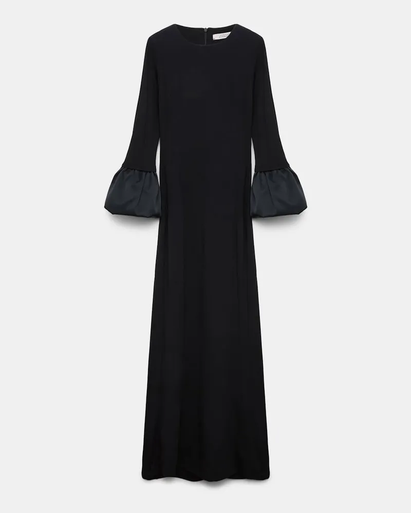 Dorothee Schumacher Midikleid mit Bubble-Cuffs Schwarz