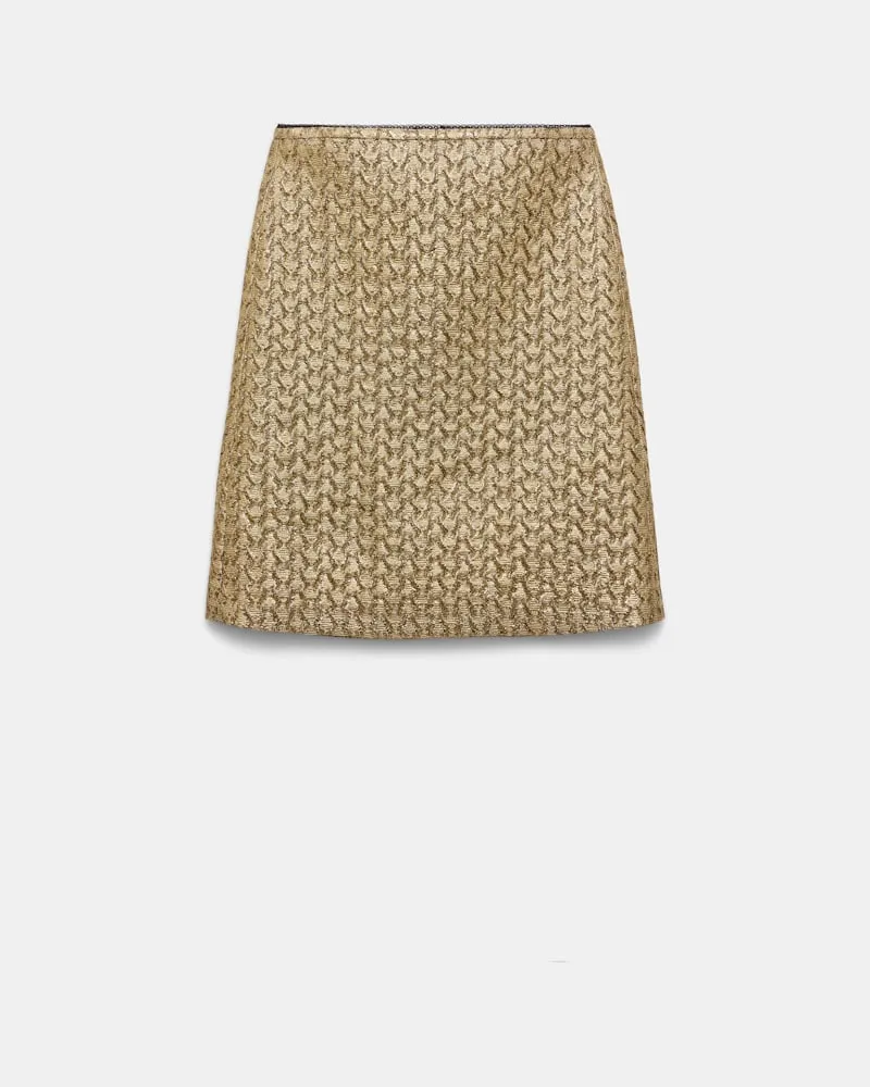 Dorothee Schumacher Goldener Mini-Lurexrock Gold