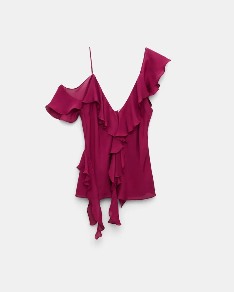 Dorothee Schumacher Top mit Volants Rot