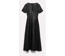 Kleid aus Lammleder mit Absteppungen