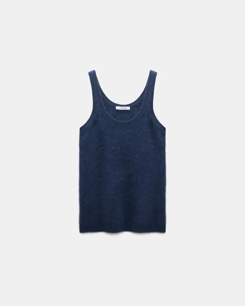Dorothee Schumacher Fluffy Tanktop aus Merino und Kaschmir Blau