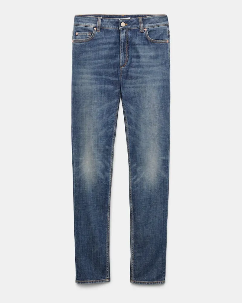 Dorothee Schumacher Skinny Jeans im used-Look Blau