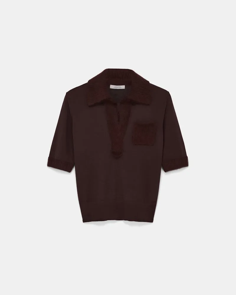 Dorothee Schumacher Pullover mit fluffy Details Braun