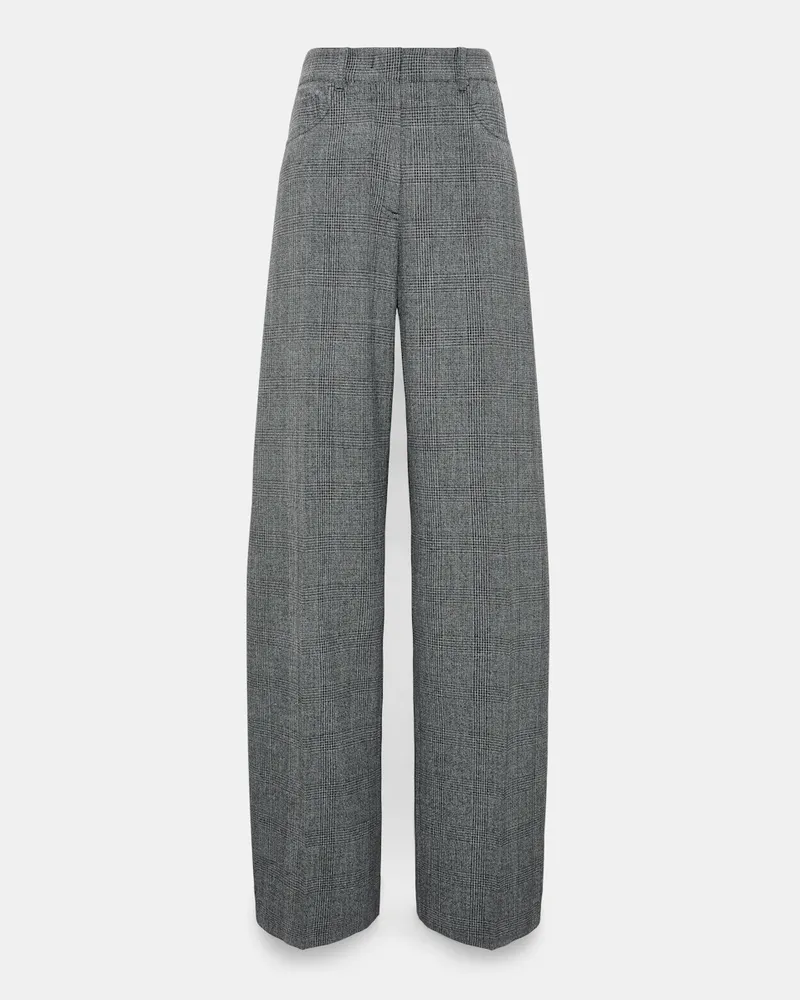 Dorothee Schumacher Barrel Glencheck-Pants Grau