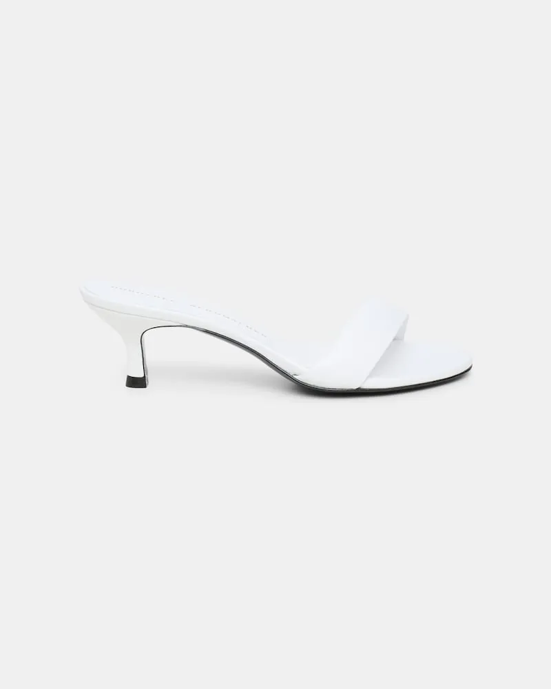 Dorothee Schumacher Mules mit Kitten-Heel Weiß