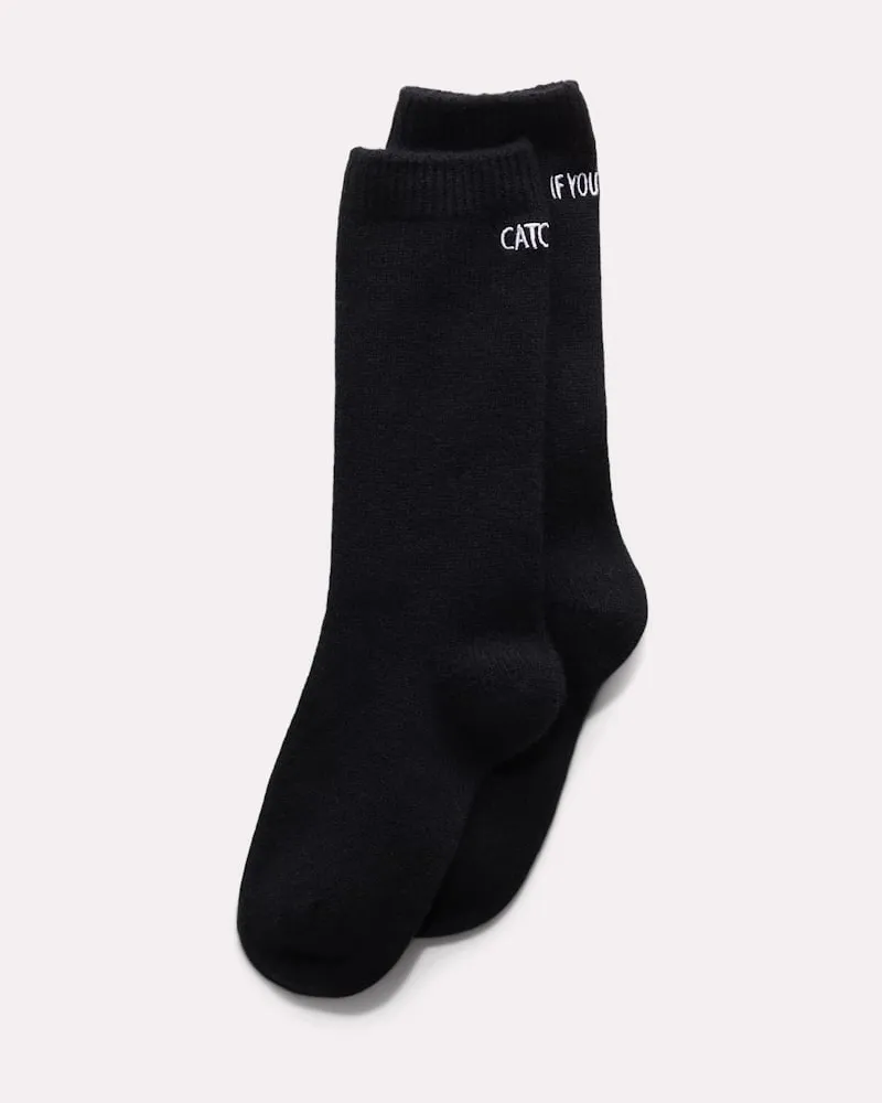 Dorothee Schumacher SOCKEN AUS KASCHMIR Schwarz