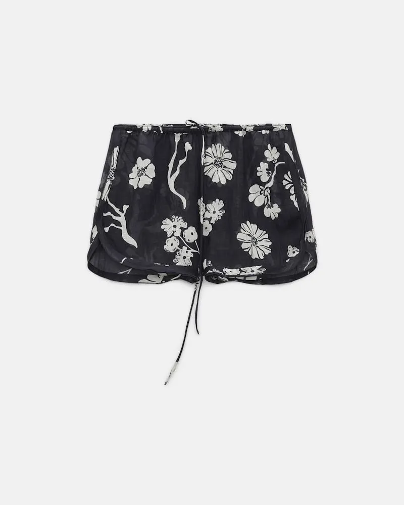 Dorothee Schumacher Shorts aus bedrucktem Crinkle Ramie Multi