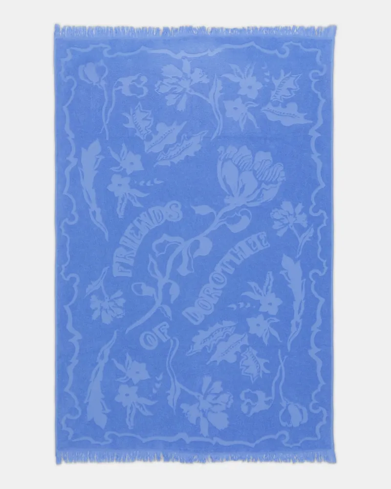 Dorothee Schumacher Handtuch mit floralem Muster Blau