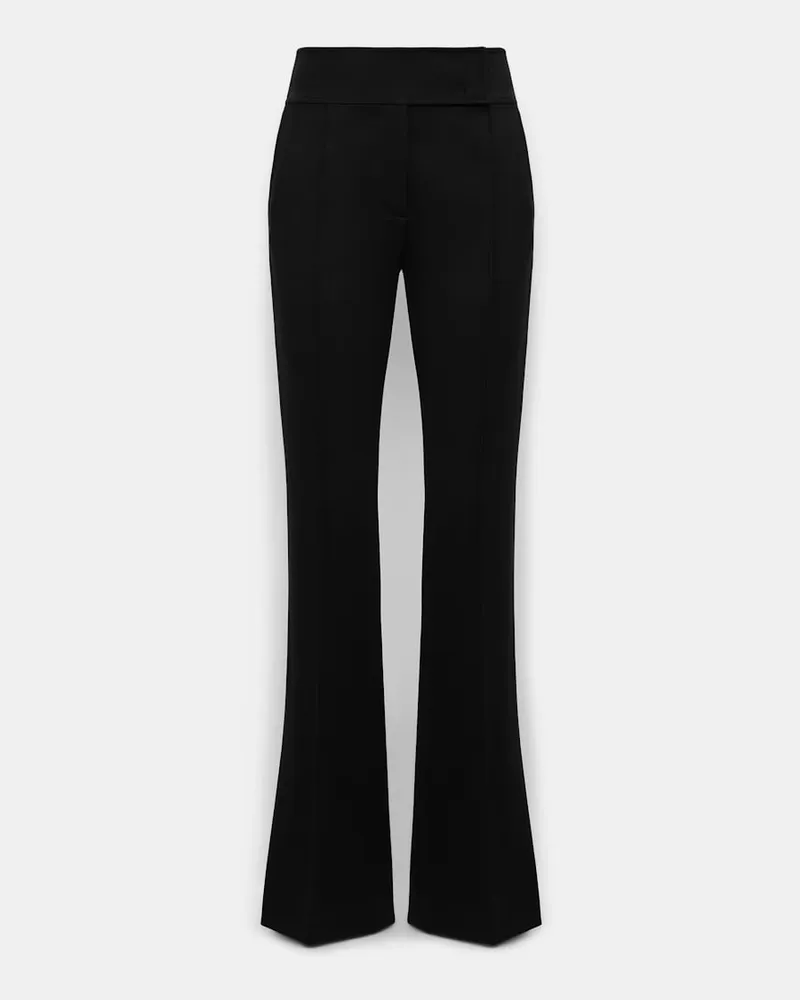 Dorothee Schumacher Bootcut Hose aus Punto Milano Schwarz