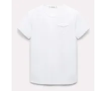 Dorothee Schumacher T-Shirt mit Tasche im Western-Style Weiß