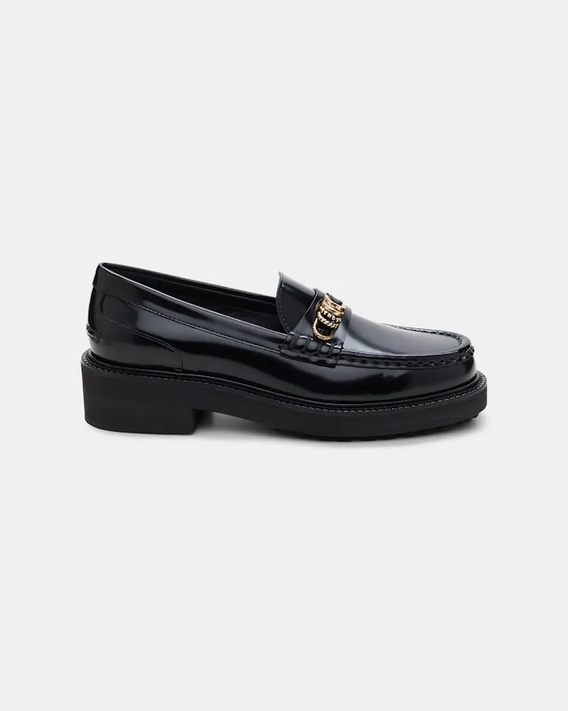 Dorothee Schumacher Loafers mit sportlicher Sohle und D-Ring Details Schwarz
