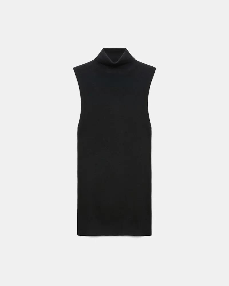 Dorothee Schumacher Top mit Rollkragen aus extrafeinem Merino Schwarz
