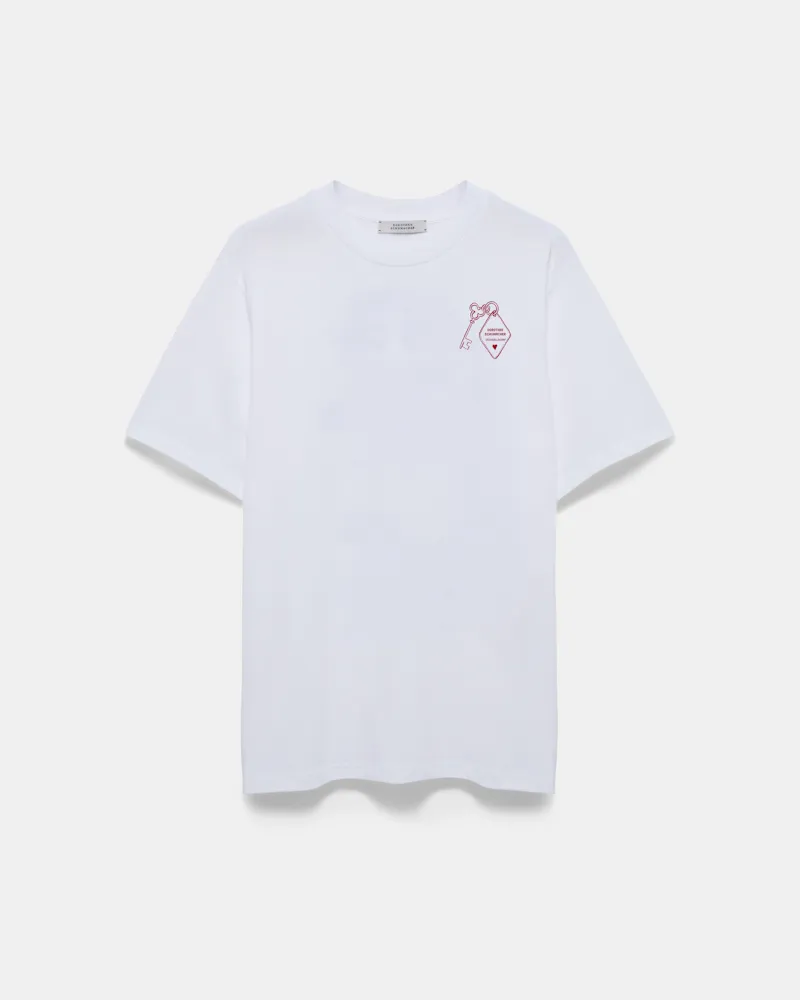 Dorothee Schumacher Mi casa es tu casa“-T-Shirt Rot