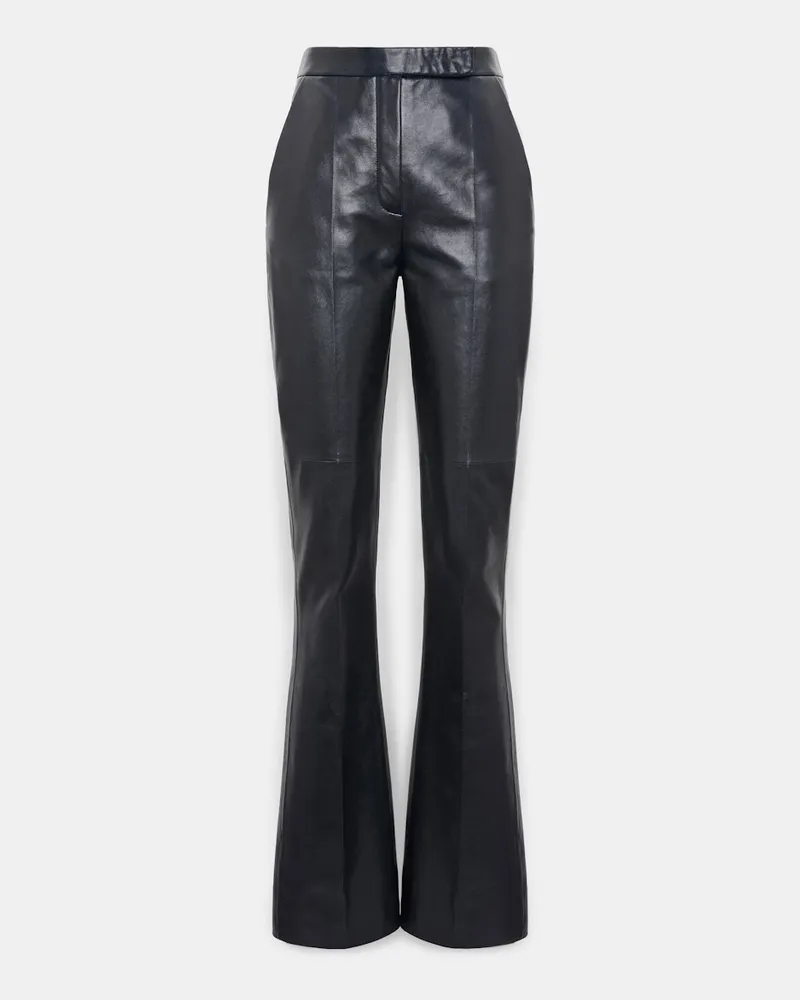 Dorothee Schumacher Long Kickflared Lederhose Blau