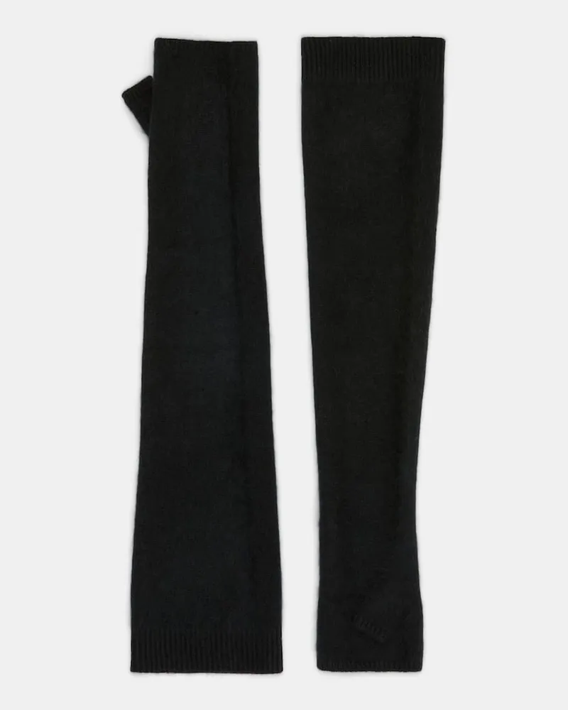 Dorothee Schumacher Fluffy Handschuhe aus Merino und Kaschmir Schwarz