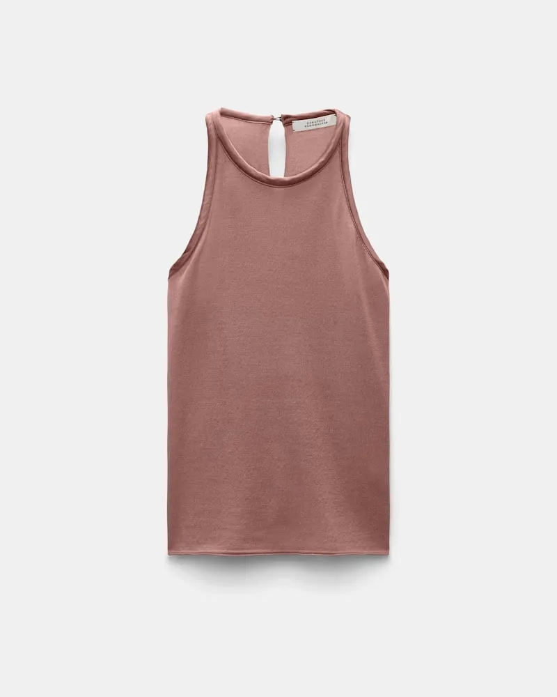 Dorothee Schumacher Tanktop mit Details aus Seidensatin Braun