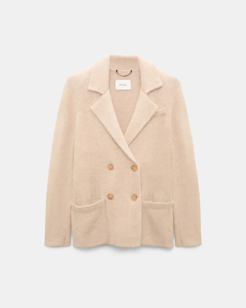 Dorothee Schumacher Zweireiher-Blazer aus Merino und Kaschmir Beige