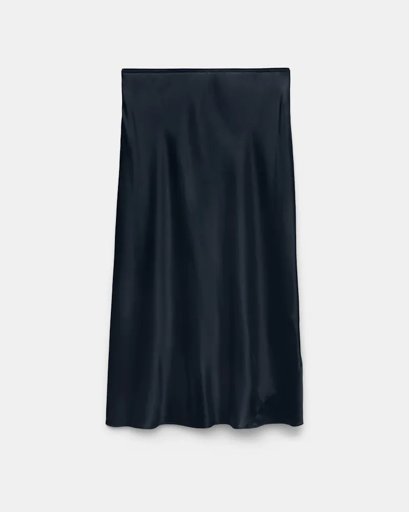 Dorothee Schumacher Rock aus Seidencharmeuse Blau