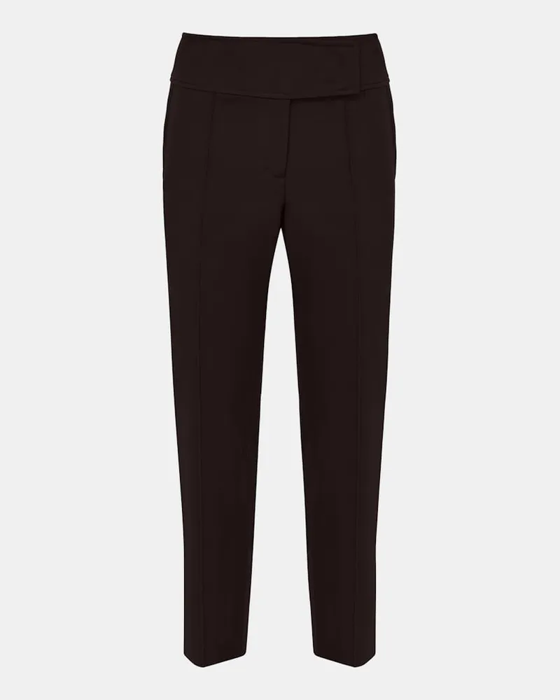 Dorothee Schumacher Zigarettenhose aus Punto Milano Braun