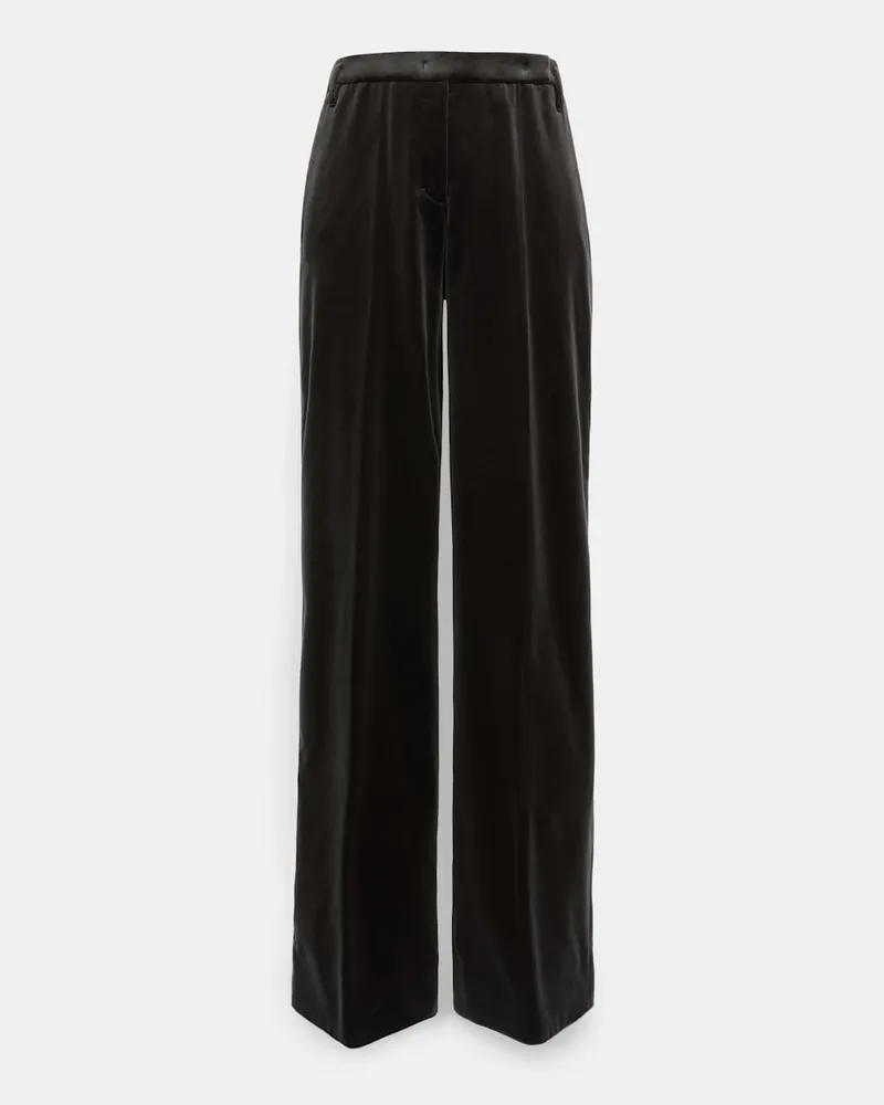 Dorothee Schumacher Samthose mit weitem Bein Grau