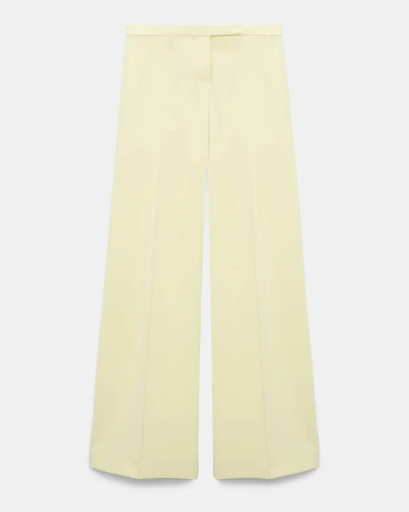 Dorothee Schumacher Hose aus Punto Milano mit weitem Bein Gelb