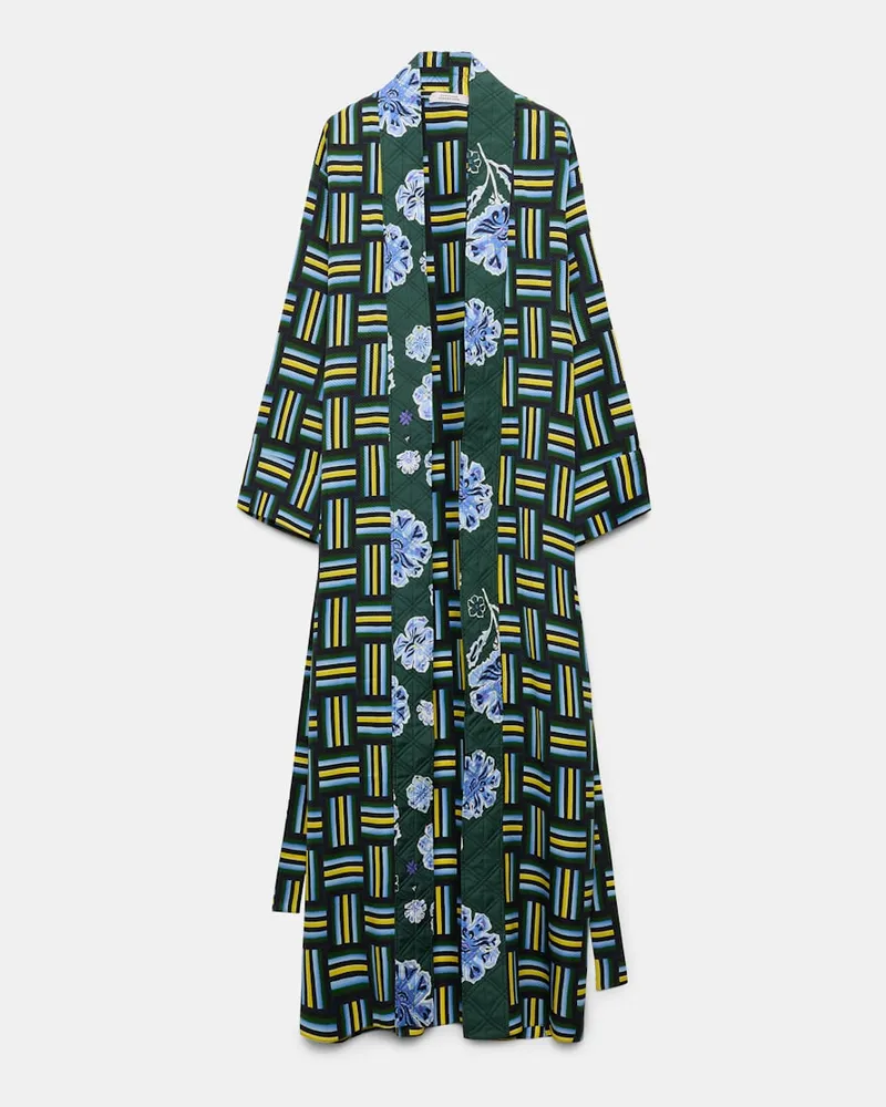 Dorothee Schumacher Mantel im Pyjama-Style mit Signature-Prints Blau