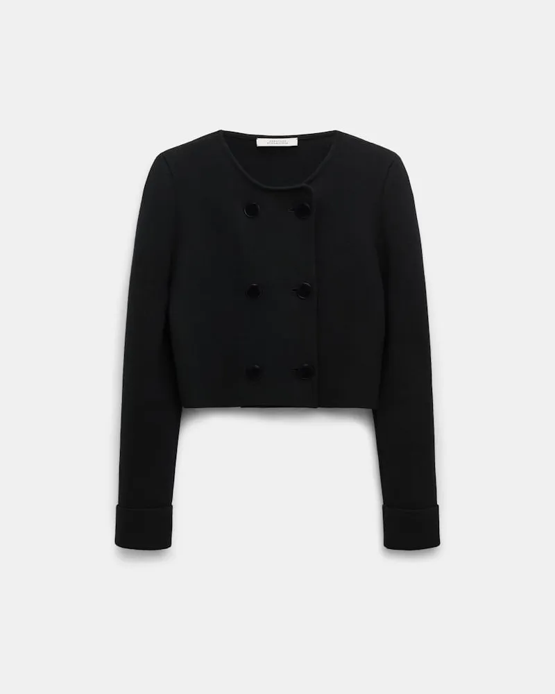 Dorothee Schumacher Doubleface Jacke aus Merino Schwarz