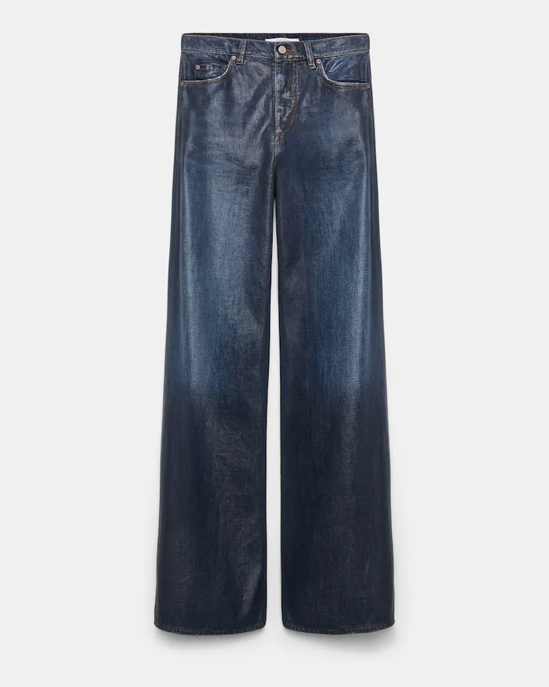 Dorothee Schumacher Jeans mit weitem Bein und under-glass Effekt Blau