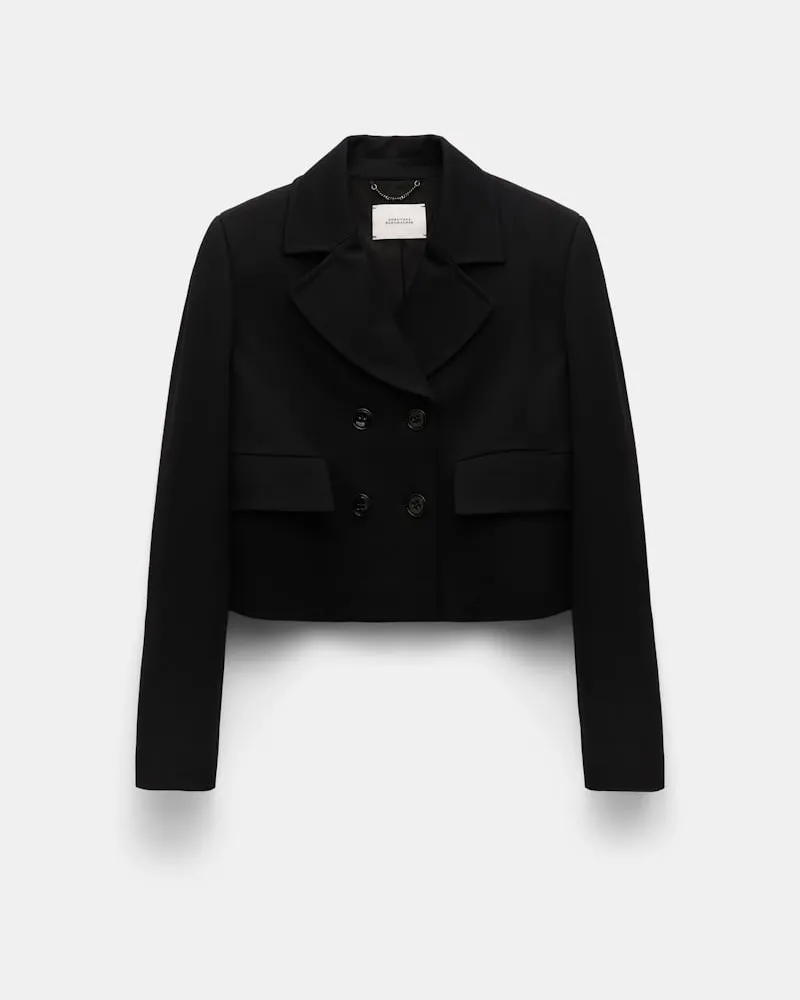 Dorothee Schumacher Cropped Punto Milano Blazer Schwarz