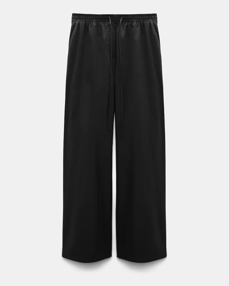 Dorothee Schumacher Hose aus Baumwoll-Popeline Schwarz