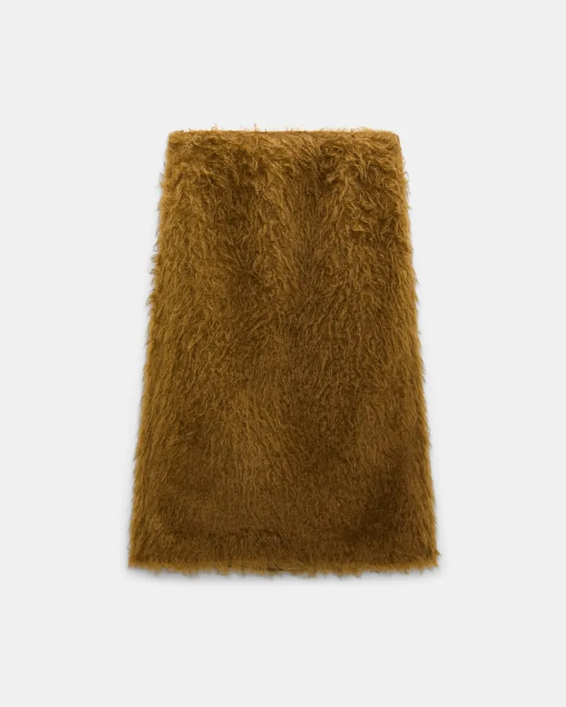 Dorothee Schumacher Rock aus Faux Fur Braun