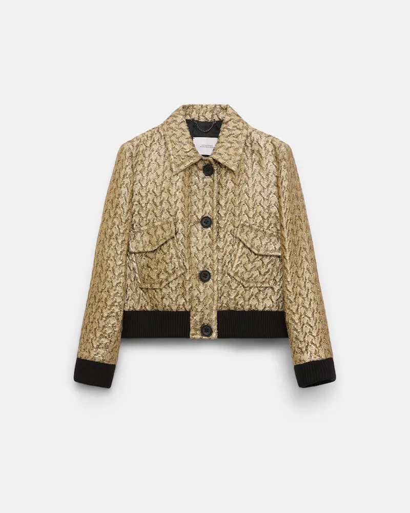 Dorothee Schumacher Goldene Lurexjacke Gold