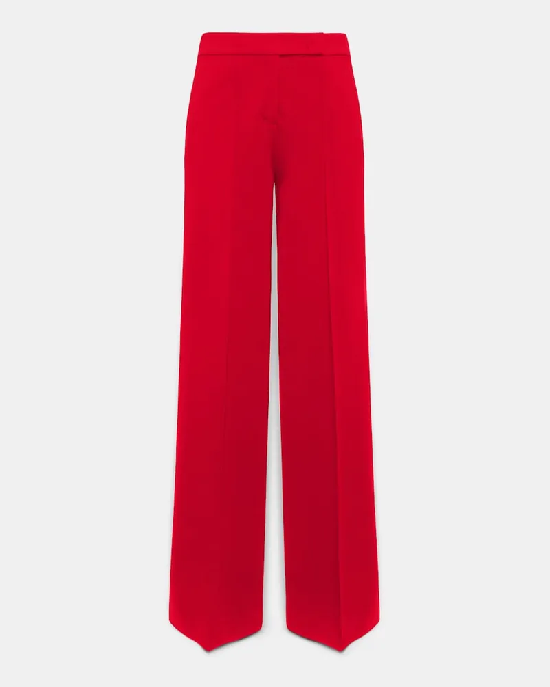 Dorothee Schumacher Hose mit weitem Bein aus Punto Milano Rot