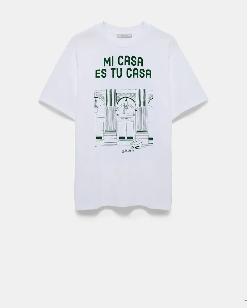 Dorothee Schumacher Mi casa es tu casa“-T-Shirt Grün