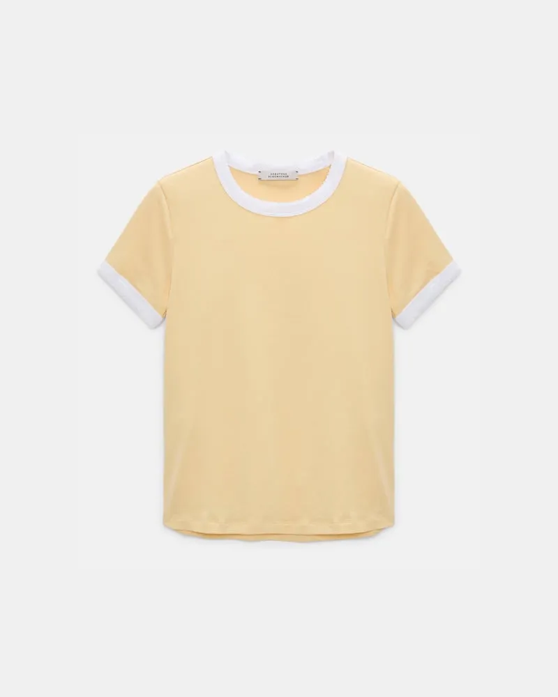 Dorothee Schumacher T-Shirt mit kontrastierendem Einfass Gelb
