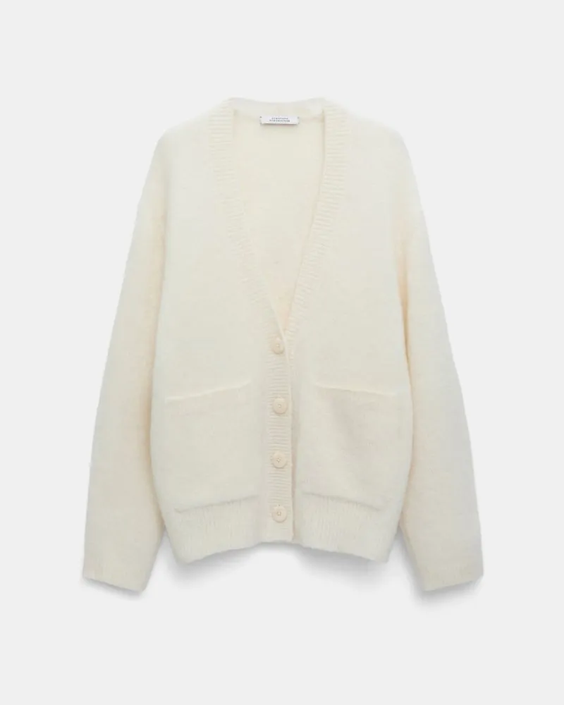 Dorothee Schumacher Cardigan aus Alpaka-Garn Weiß