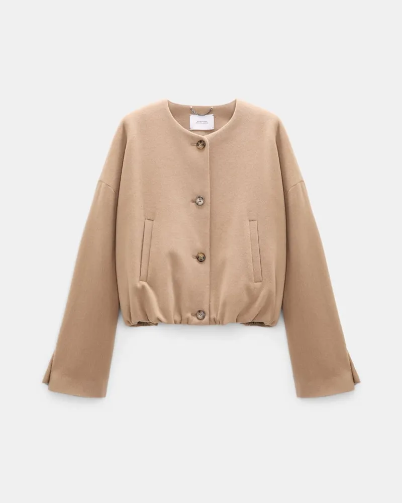 Dorothee Schumacher Blouson aus gebürsteter Wolle Beige