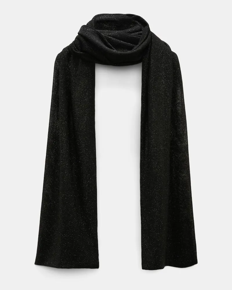 Dorothee Schumacher Schal aus Lurex-Jersey Schwarz