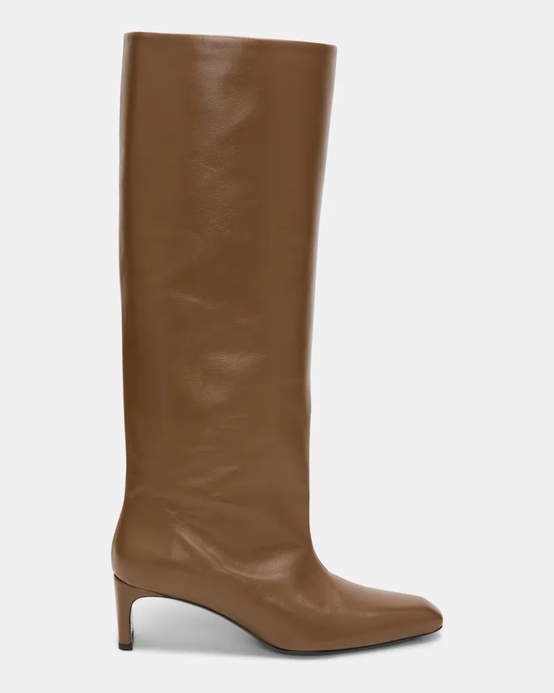 Dorothee Schumacher Hohe Stiefel mit weitem Schaft aus Leder Braun