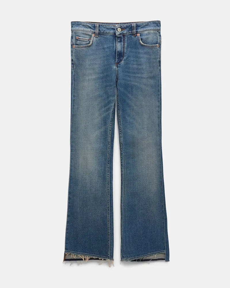Dorothee Schumacher Verkürzte Jeans mit ausgestelltem Bein Blau