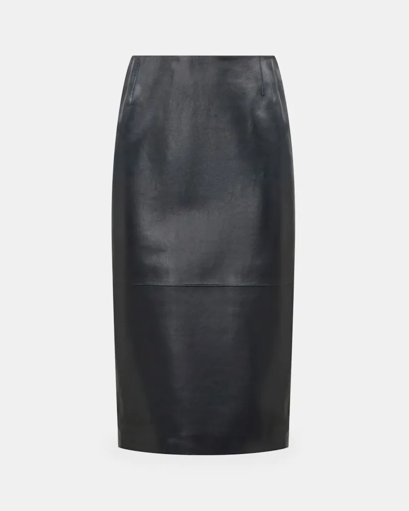 Dorothee Schumacher Pencil-Lederskirt Blau