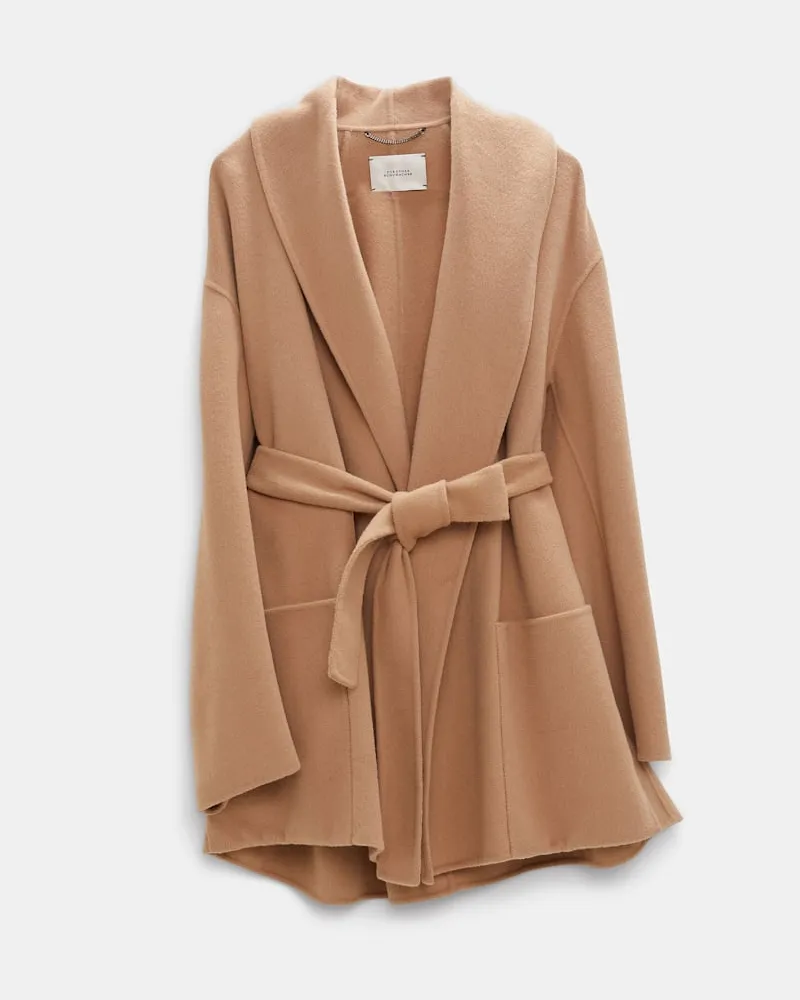 Dorothee Schumacher Doubleface Jacke mit Schalkragen Beige