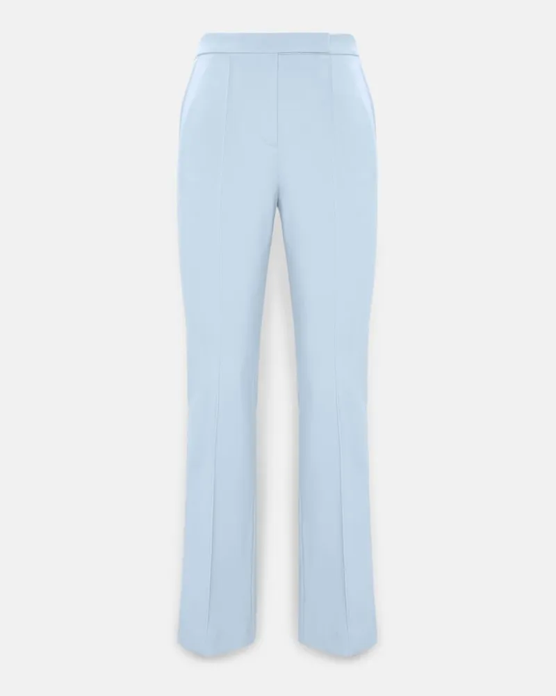 Dorothee Schumacher Cropped Pants mit ausgestelltem Bein aus Punto Milano Blau