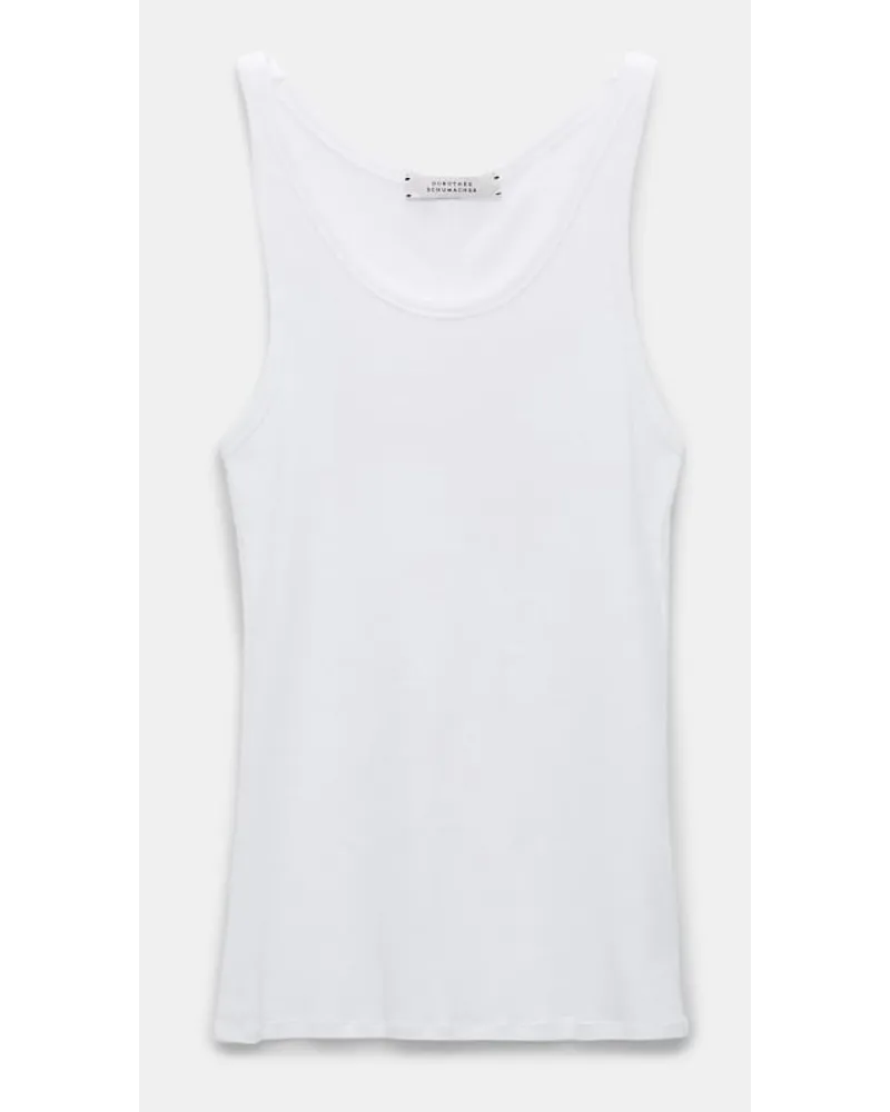 Dorothee Schumacher Geripptes Tanktop Weiß