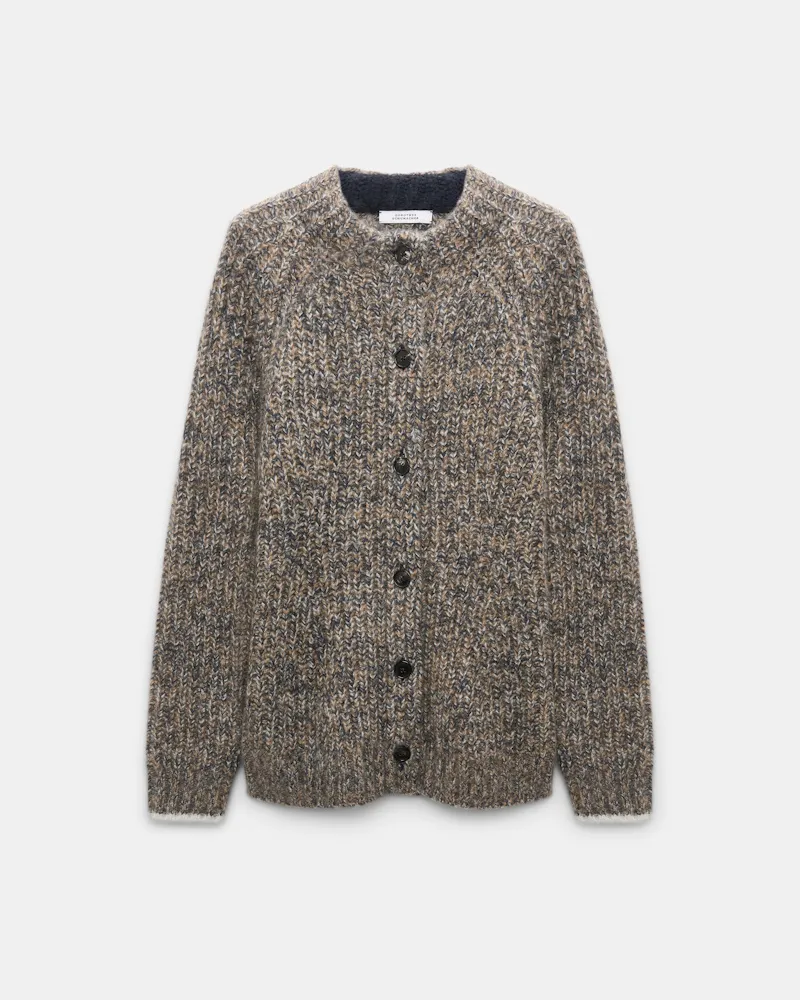 Dorothee Schumacher Cardigan mit Rundhals aus Kaschmir Beige