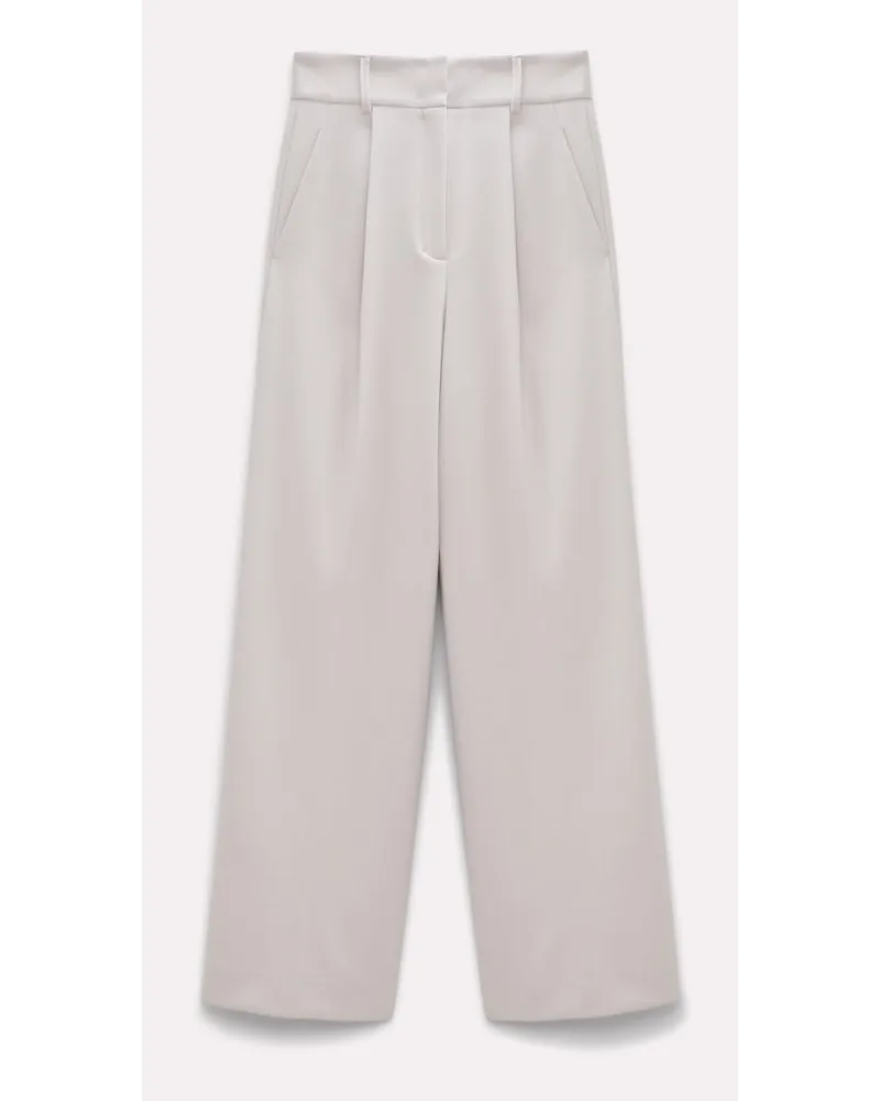 Dorothee Schumacher Bundfaltenhose mit weitem Bein Beige