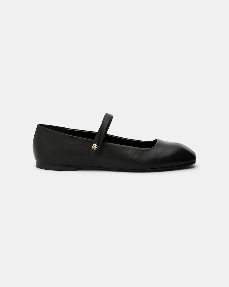 Dorothee Schumacher Mary-Jane Ballerinas mit D-Rose Detail Schwarz