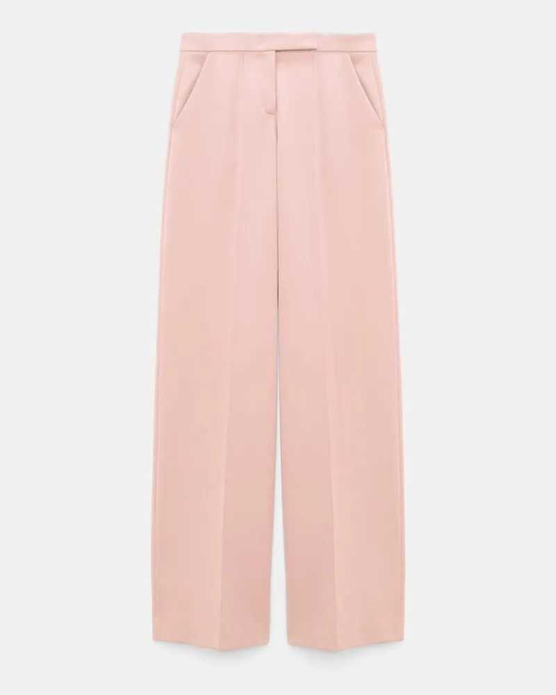 Dorothee Schumacher Hose mit weitem Bein und Biese Rosa