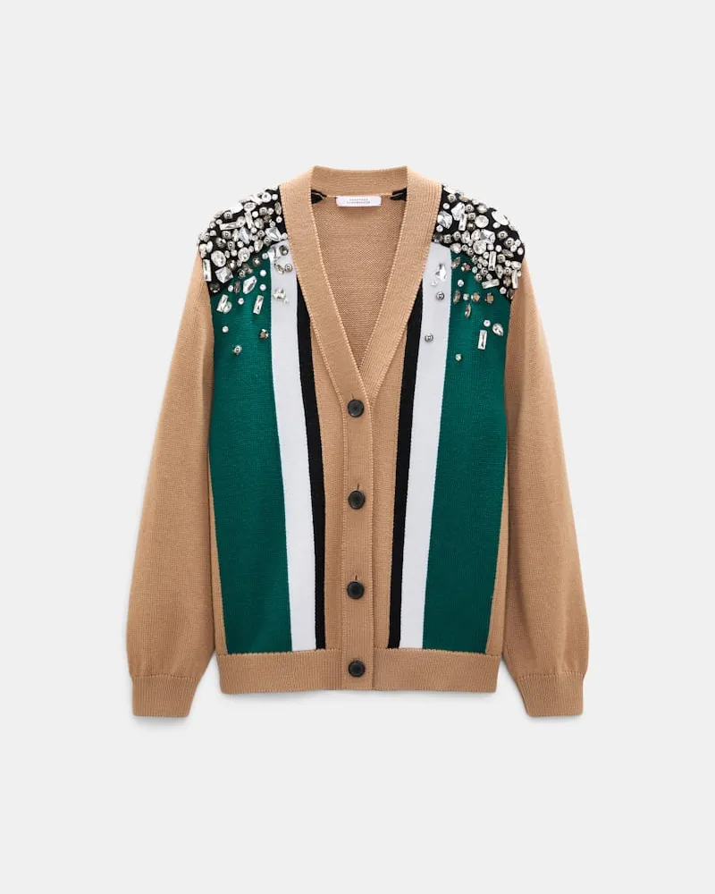 Dorothee Schumacher Verzierter Cardigan aus Merino Multi