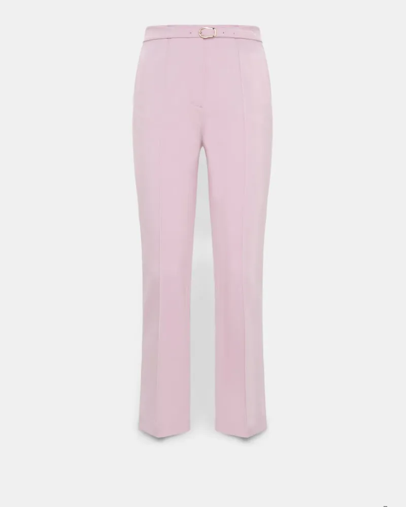 Dorothee Schumacher Hose mit Kickflare aus Punto Milano Rosa